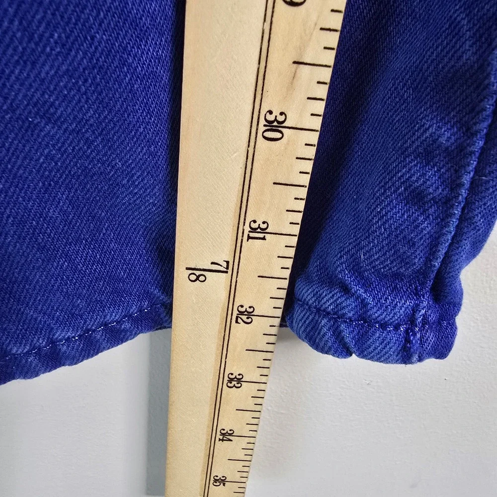 Polo Ralph Lauren Varick Slim Straight Hemp Denim Jeans Royal Blue Men 32x32 NEW